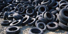 Plant for the production of carbon black from waste rubber